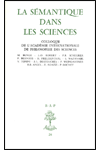 BAP n°26 LA SÉMANTIQUE DANS LES SCIENCES