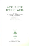 BAP n°43 ACTUALITE D'ERIC WEIL