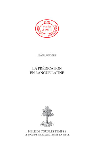 19. LA PRÉDICATION EN LANGUE LATINE