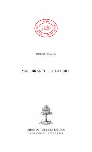 43. MALEBRANCHE ET LA BIBLE