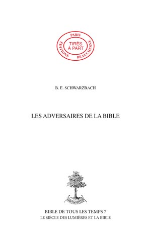 09. LES ADVERSAIRES DE LA BIBLE