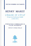01- L'EGLISE ET L'ETAT, COURS DE SORBONNE INEDIT (1850-1851)