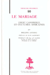 TH n°090 LE MARIAGE. DROIT CANONIQUE ET COUTUMES AFRICAINES