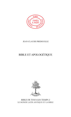 19. BIBLE ET APOLOGÉTIQUE
