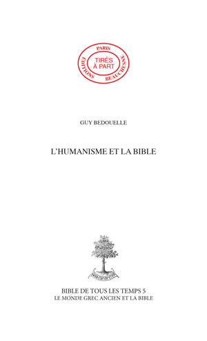03. L'HUMANISME ET LA BIBLE