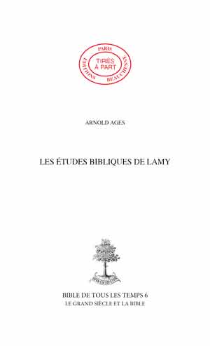12. ETUDES BIBLIQUES DE LAMY