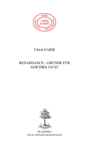 05. RENAISSANCE -GRÜNDE FÜR GOETHES FAUST